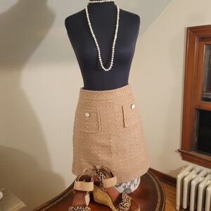 Carmel Texture Skirt Size 6